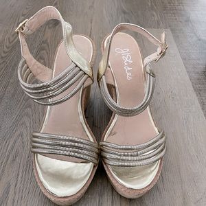 Gold sandals size 7.5